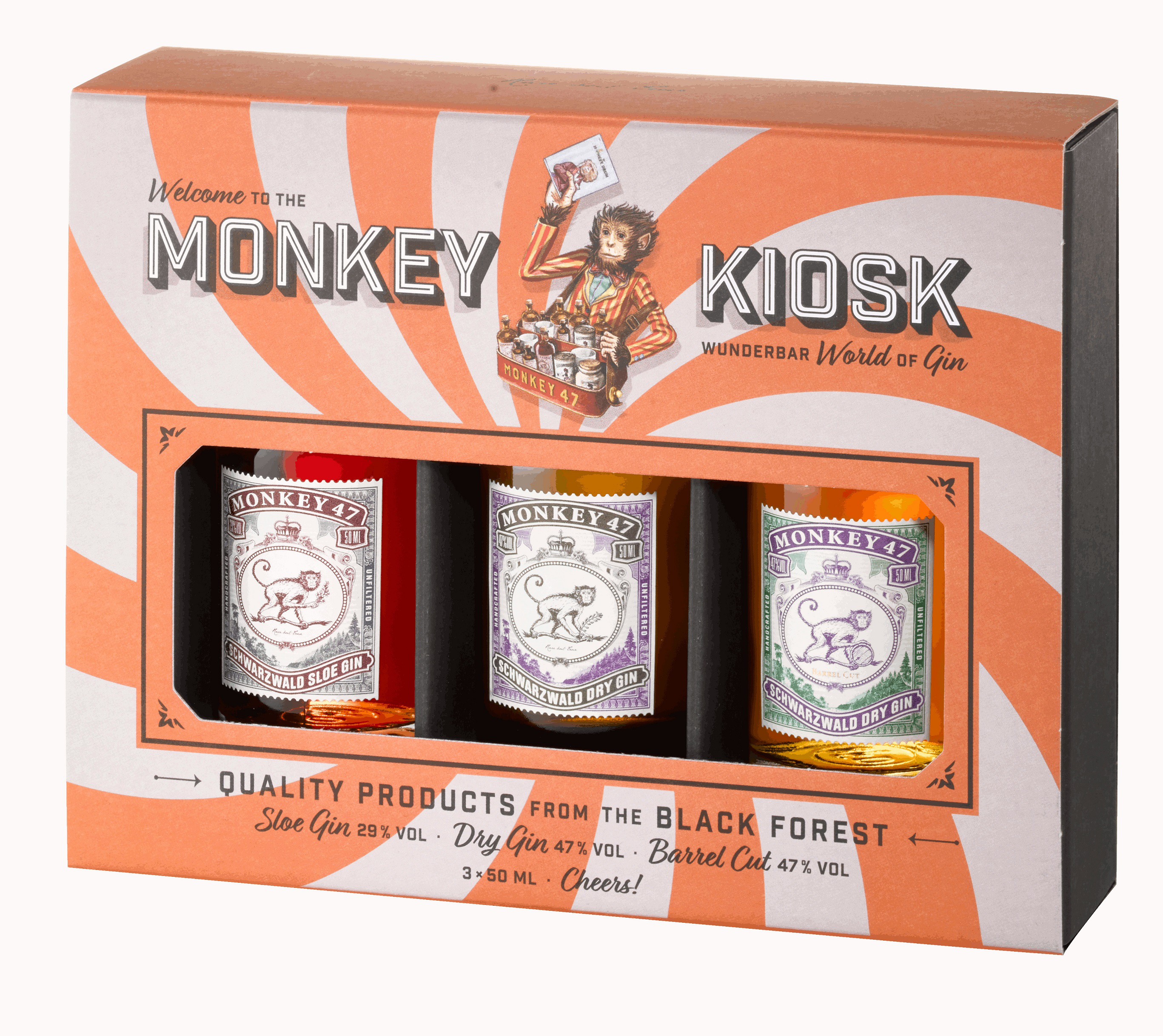 Monkey 47 Gin Kiosk Triple Box